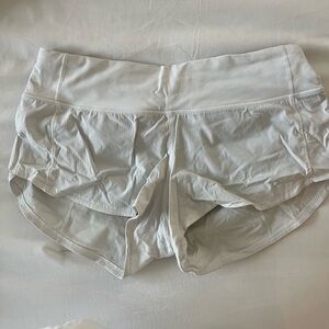 White lululemon shorts